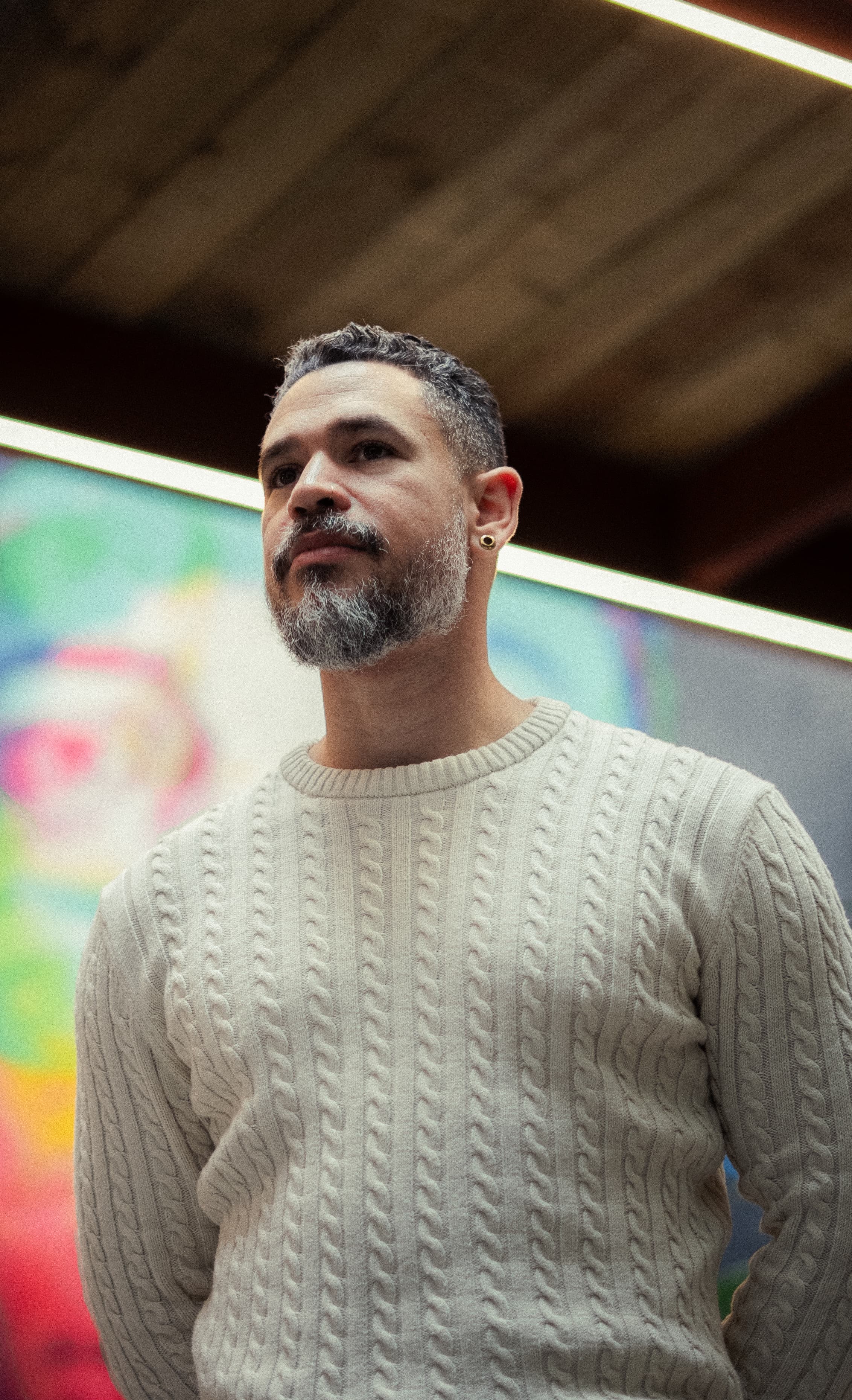 Ridney Silva in his creative workspace