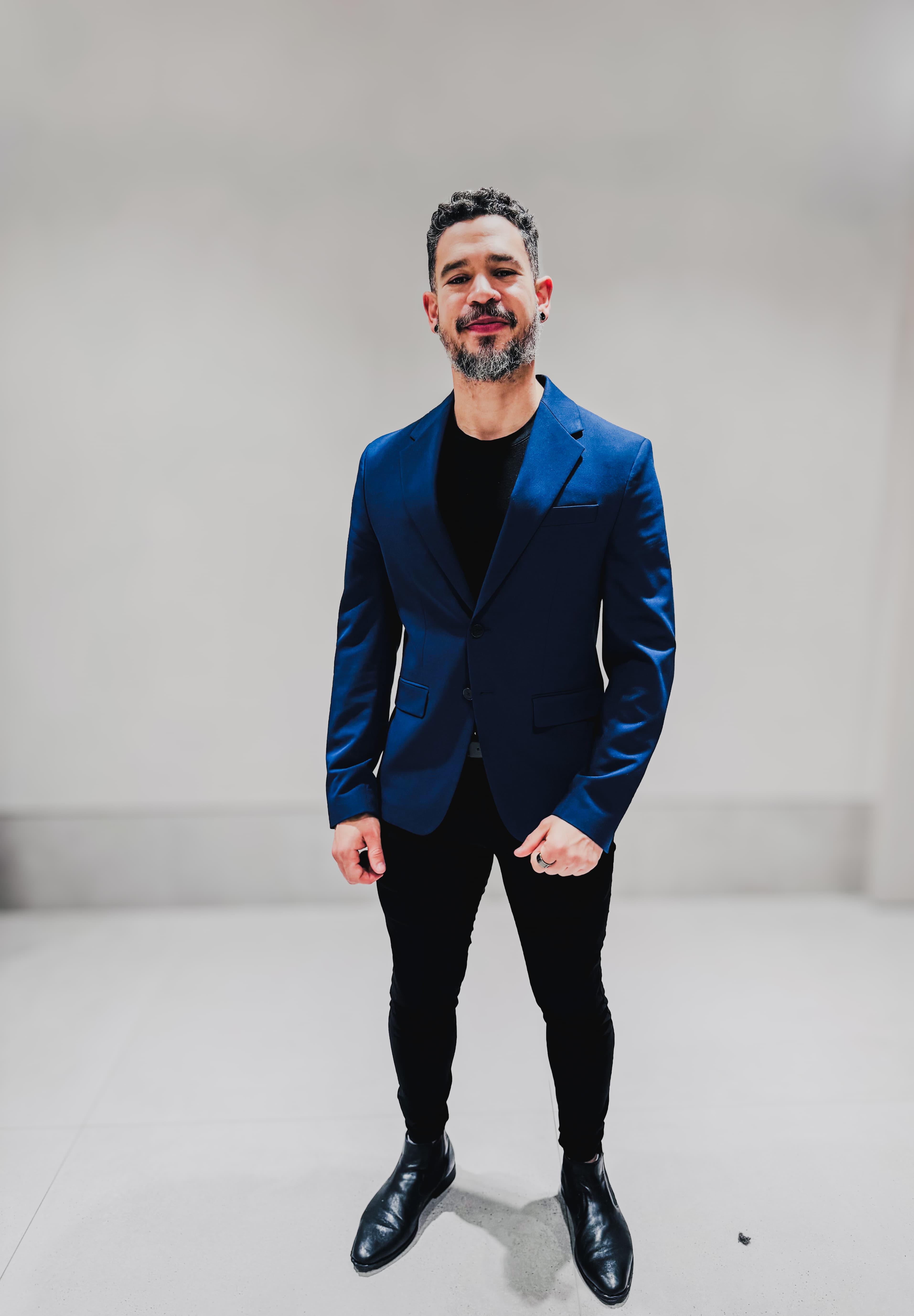 Ridney Silva in a blue blazer